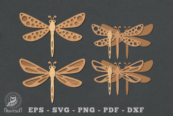 3D Dragonfly Laser Cut Decoration: A Versatile Sign for Creative Branding