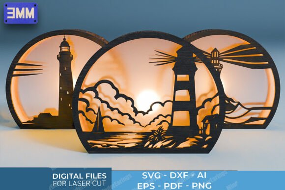 3D Lighthouse Lantern Laser Cut Files: A Standout Asset for Coastal Branding and Craft Projects