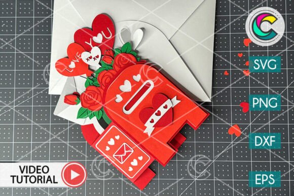 3D Love Mailbox SVG: A Heartfelt Design Asset for Creative Websites