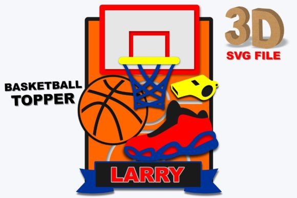 Basketball Topper 3D Svg: A Playful Design Asset for Creative Branding