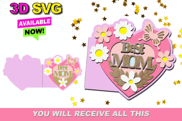 Best Mom Card 3D SVG Review for Commercial Use