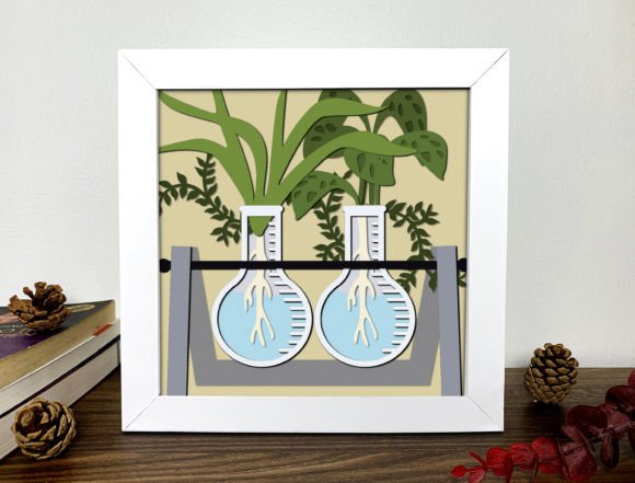 Boho Planters Shadow Box 3D Cut File Review for Real Projects