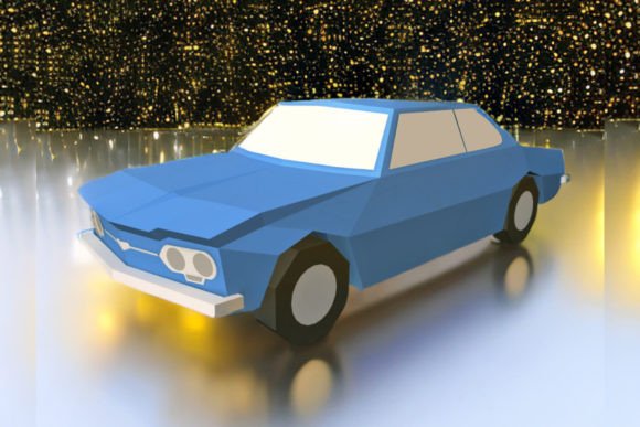 Car Favour 3D SVG: A Papercraft Asset for Creative Projects