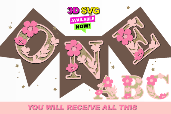 Cherry Blossom Alphabet 3D SVG Review for Real Projects