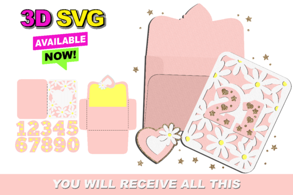 Daisies Card and Envelope 3D SVG Review for Real Projects
