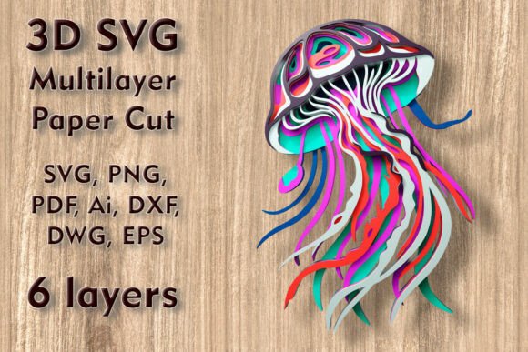 Jellyfish 3D SVG Multilayer Paper Files: A Designer’s Practical Take