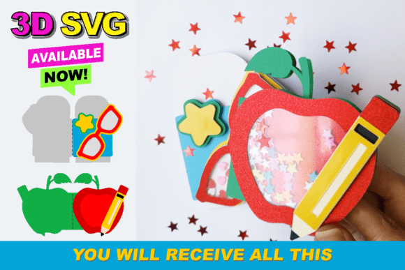 Shaker Teacher Card 3D SVG: A Versatile Graphic for Crafts and Creative Projects